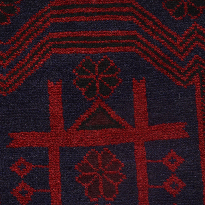 Navy Blue Baluchi Rug 2' 12" x 4' 2" - No. AL79837