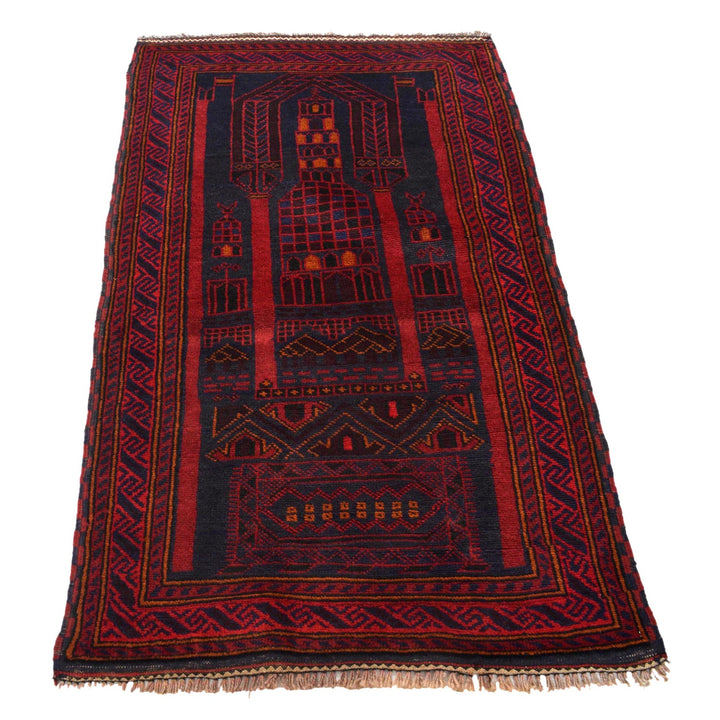 Small Prayer Carpet 3' 2" x 4' 9" - No. AL14253