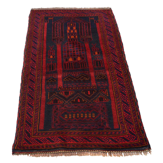 Small Prayer Carpet 3' 2" x 4' 9" - No. AL14253