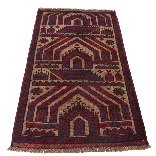 Small Prayer Carpet 2' 11" x 4' 9" - No. AL97121