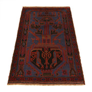 Dark Blue Baluchi Carpet 3' 2" x 4' 6" - No. AL92589