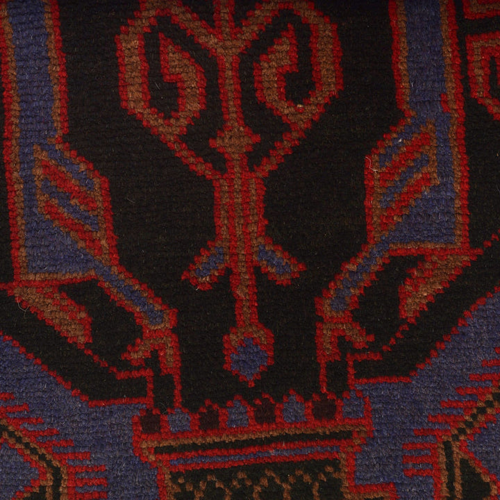 Dark Blue Baluchi Carpet 3' 2" x 4' 6" - No. AL92589