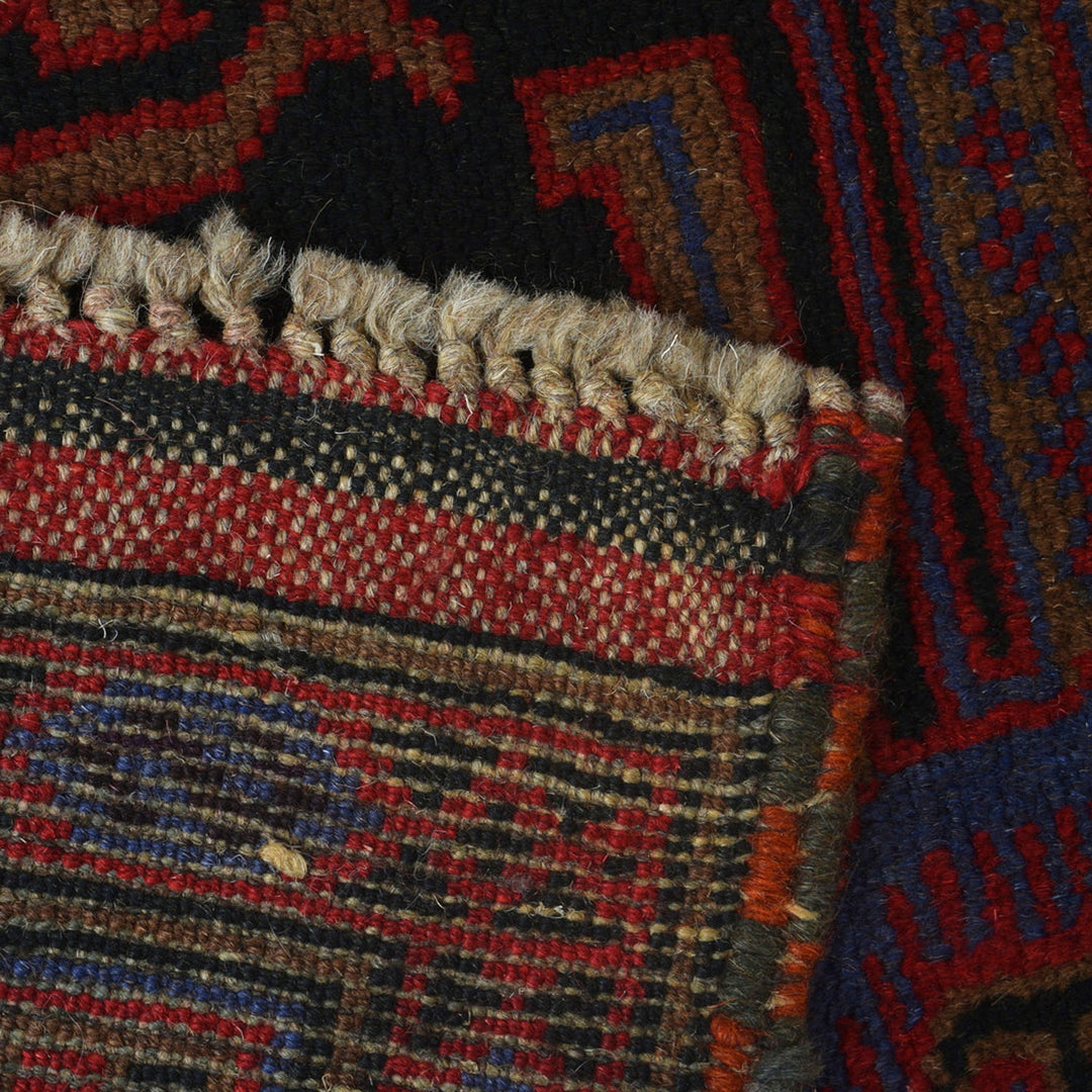 Dark Blue Baluchi Carpet 3' 2" x 4' 6" - No. AL92589