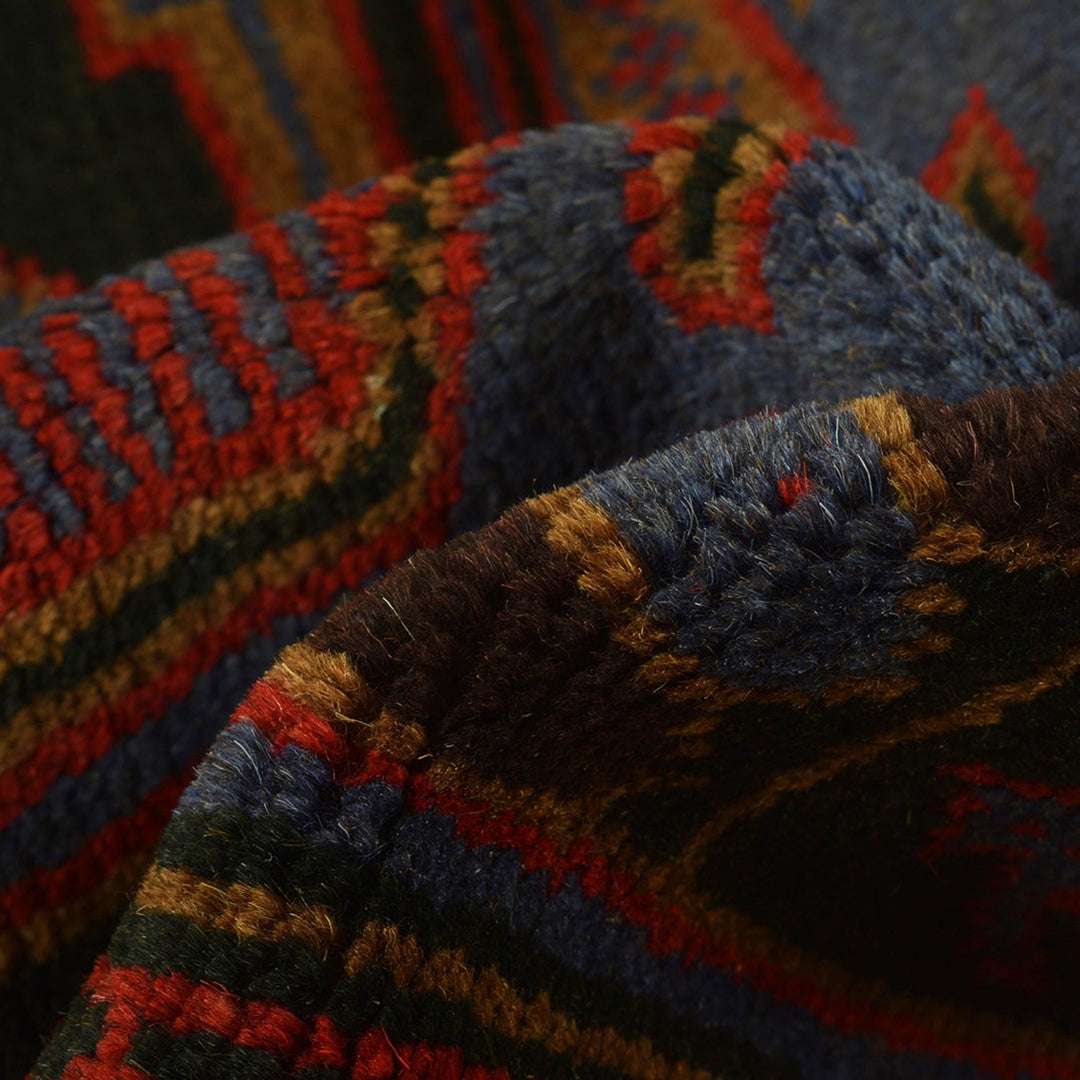 Dark Blue Baluchi Carpet 3' 2" x 4' 6" - No. AL92589