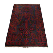 Dark Blue Baluchi Carpet 2' 11" x 4' 6" - No. AL11985