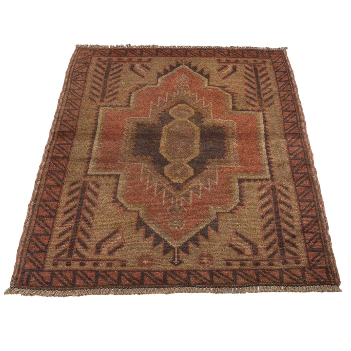 Hand Knotted Overdye Wool Rug 2' 9" x 4' 1" - No. AL58423