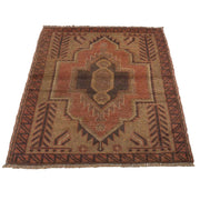 Hand Knotted Overdye Wool Rug 2' 9" x 4' 1" - No. AL58423