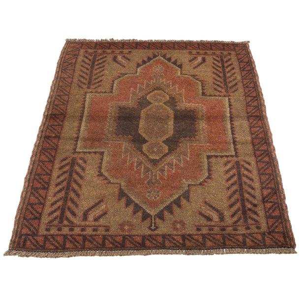 Hand Knotted Overdye Wool Rug 2' 9" x 4' 1" - No. AL58423