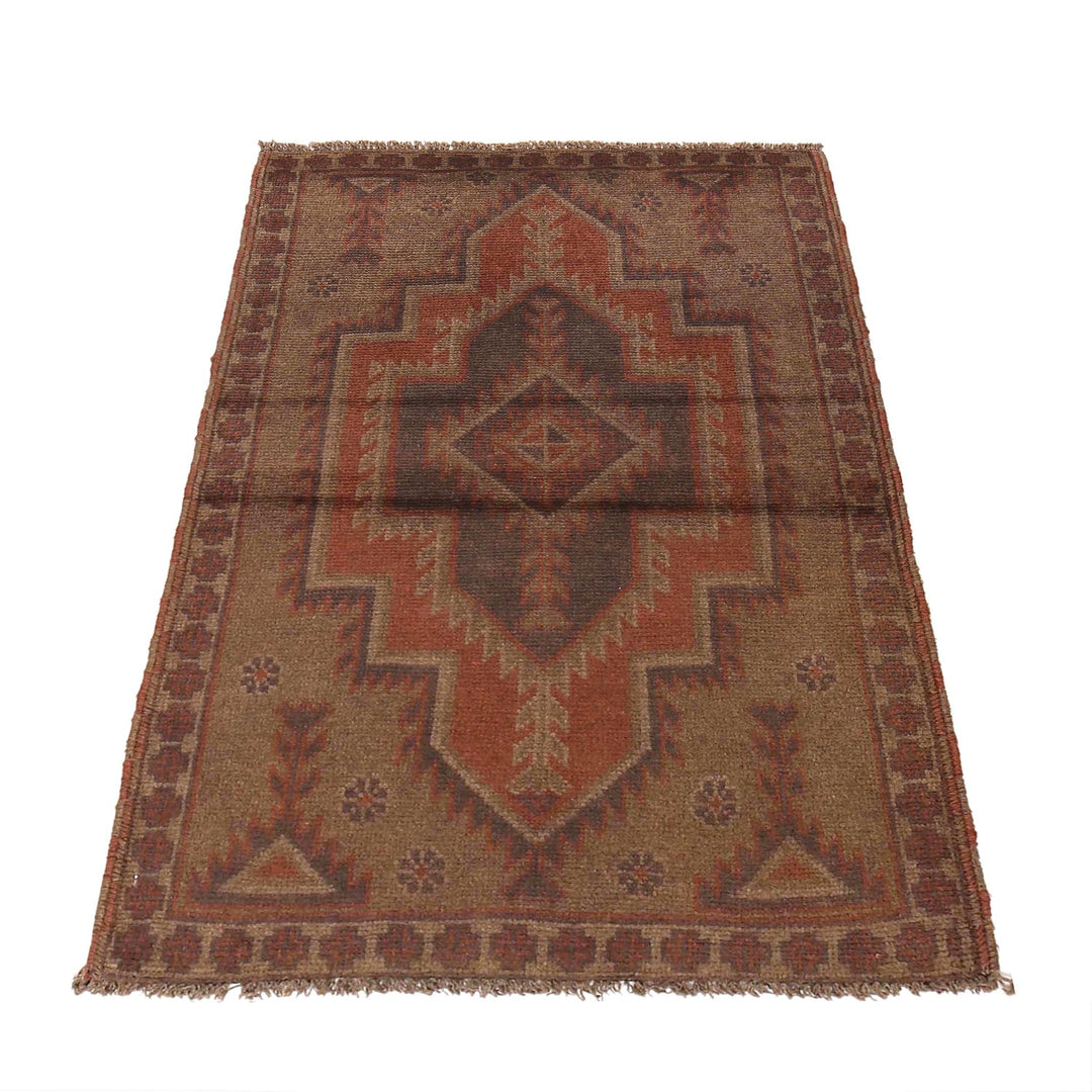 Hand Knotted Overdye Wool Rug 2' 11" x 4' 6" - No. AL52466