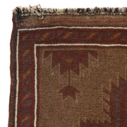 Brown Color Overdyed Area Rug 3' 1" x 4' 8" - No. AL67661