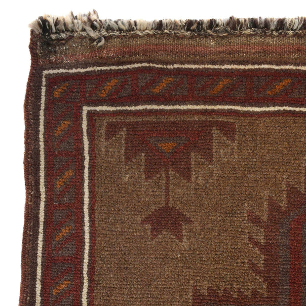 Brown Color Overdyed Area Rug 3' 1" x 4' 8" - No. AL67661