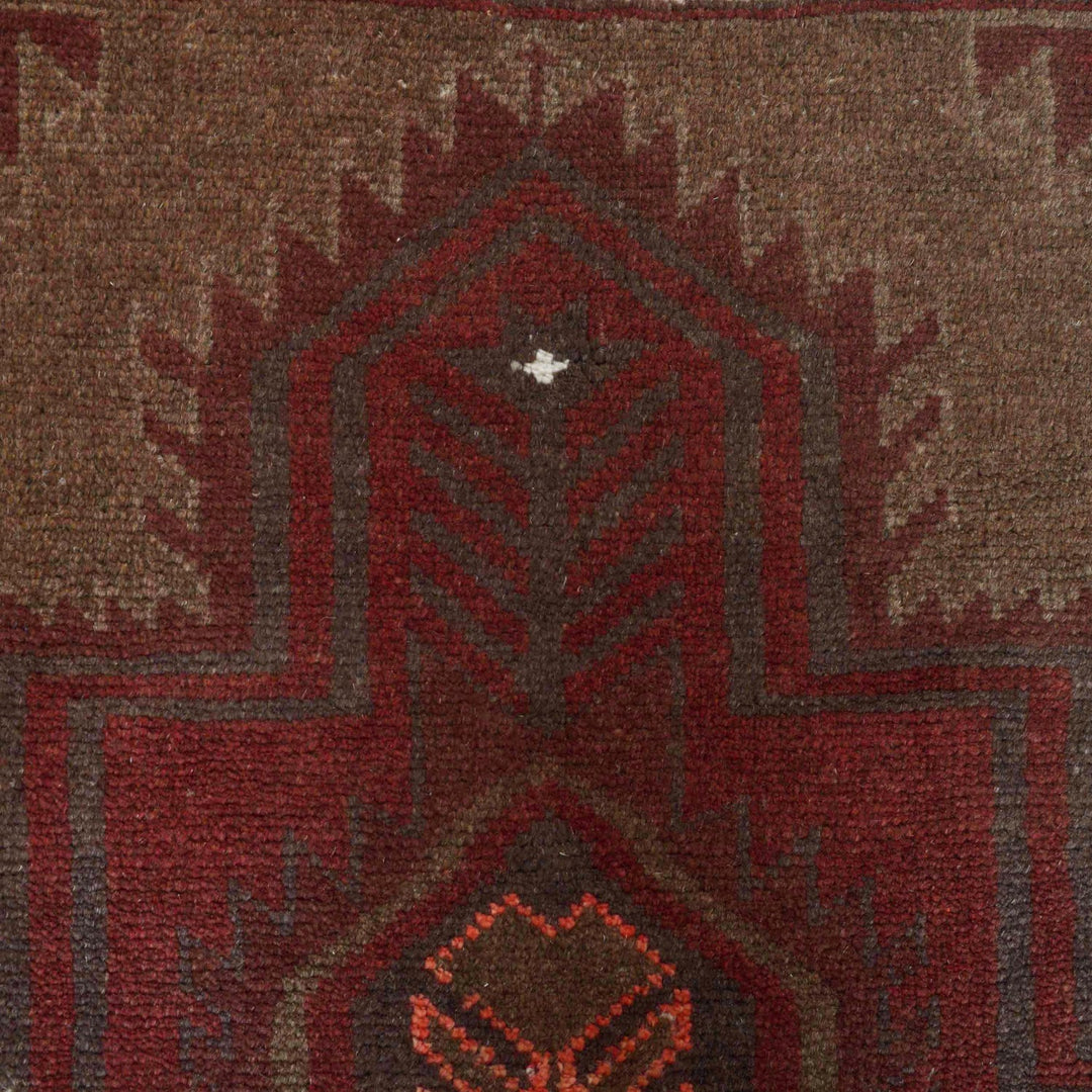 Brown Color Overdyed Area Rug 3' 1" x 4' 8" - No. AL67661