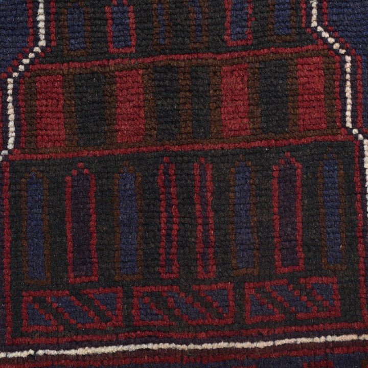 Afghan Prayer Rug 2' 7" x 4' 5" Hand-Knotted | No. AL18257