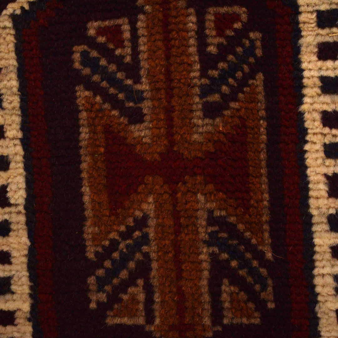 Afghan Prayer Rug 2' 8" x 4' 2" Hand-Knotted | No. AL97984