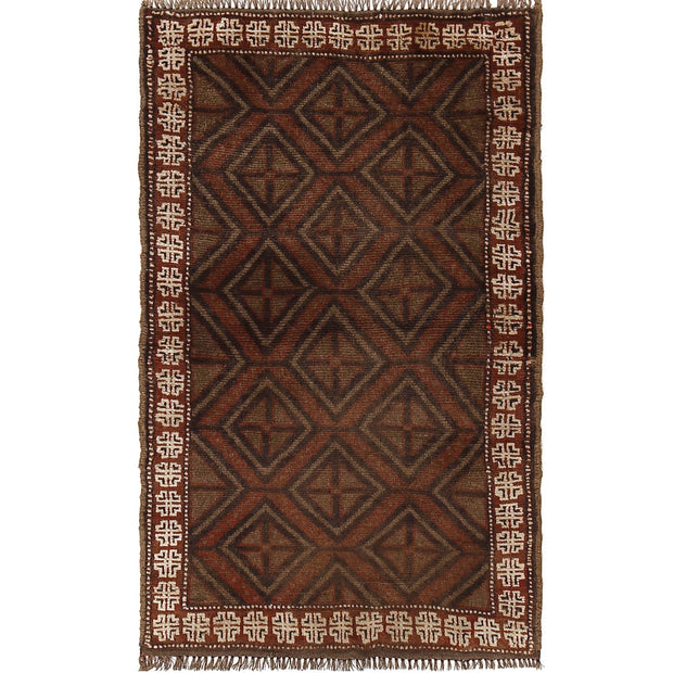Hand Knotted Overdyed Rug 2' 6" x 4' 2" - No. AL30598