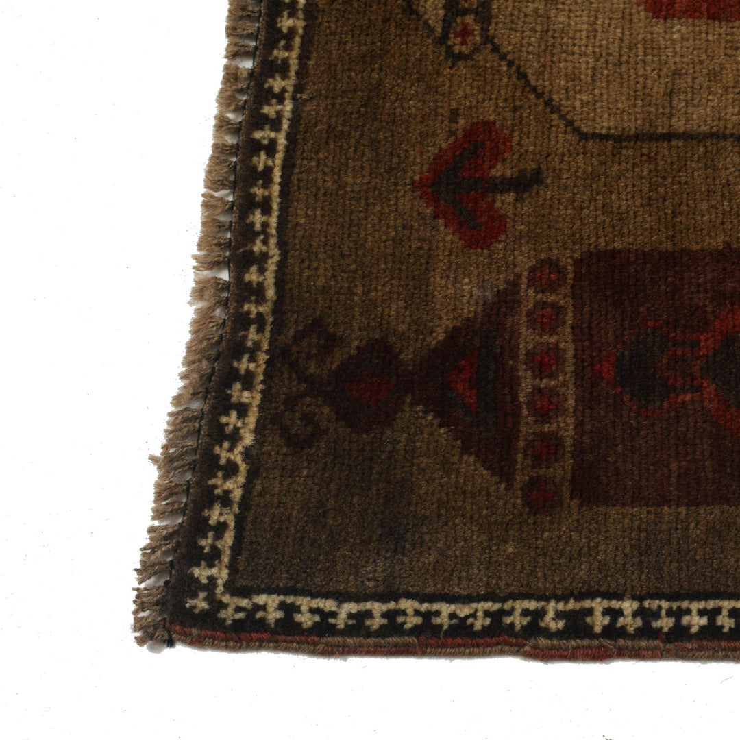 Overdyed Prayer Wool Carpet 2' 9" x 4' 3" - No. AL34968