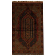Hand Knotted Overdye Wool Rug 2' 11" x 4' 5" - No. AL14184