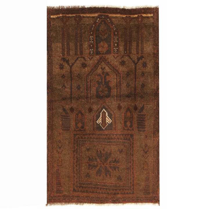 Hand Knotted Overdyed Rug 3' 1" x 4' 10" - No. AL77303