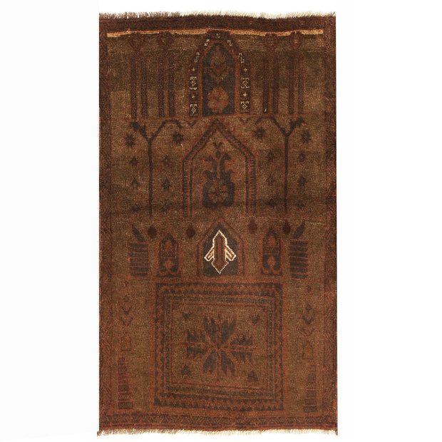 Hand Knotted Overdyed Rug 3' 1" x 4' 10" - No. AL77303