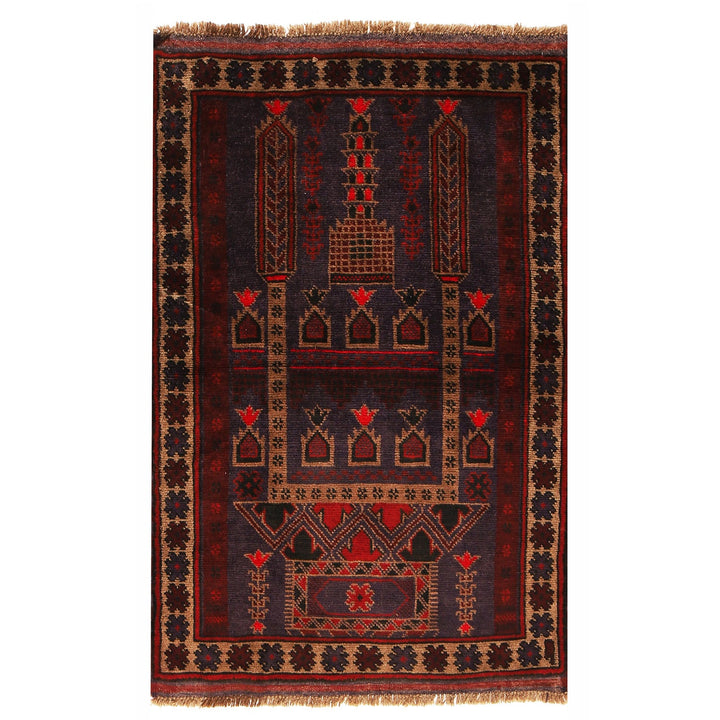 Islamic Prayer Carpet 3' 0" x 4' 6" - No. AL34385