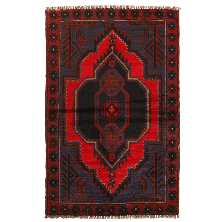 Dark Blue Baluchi Carpet 2' 10" x 4' 5" - No. AL57487