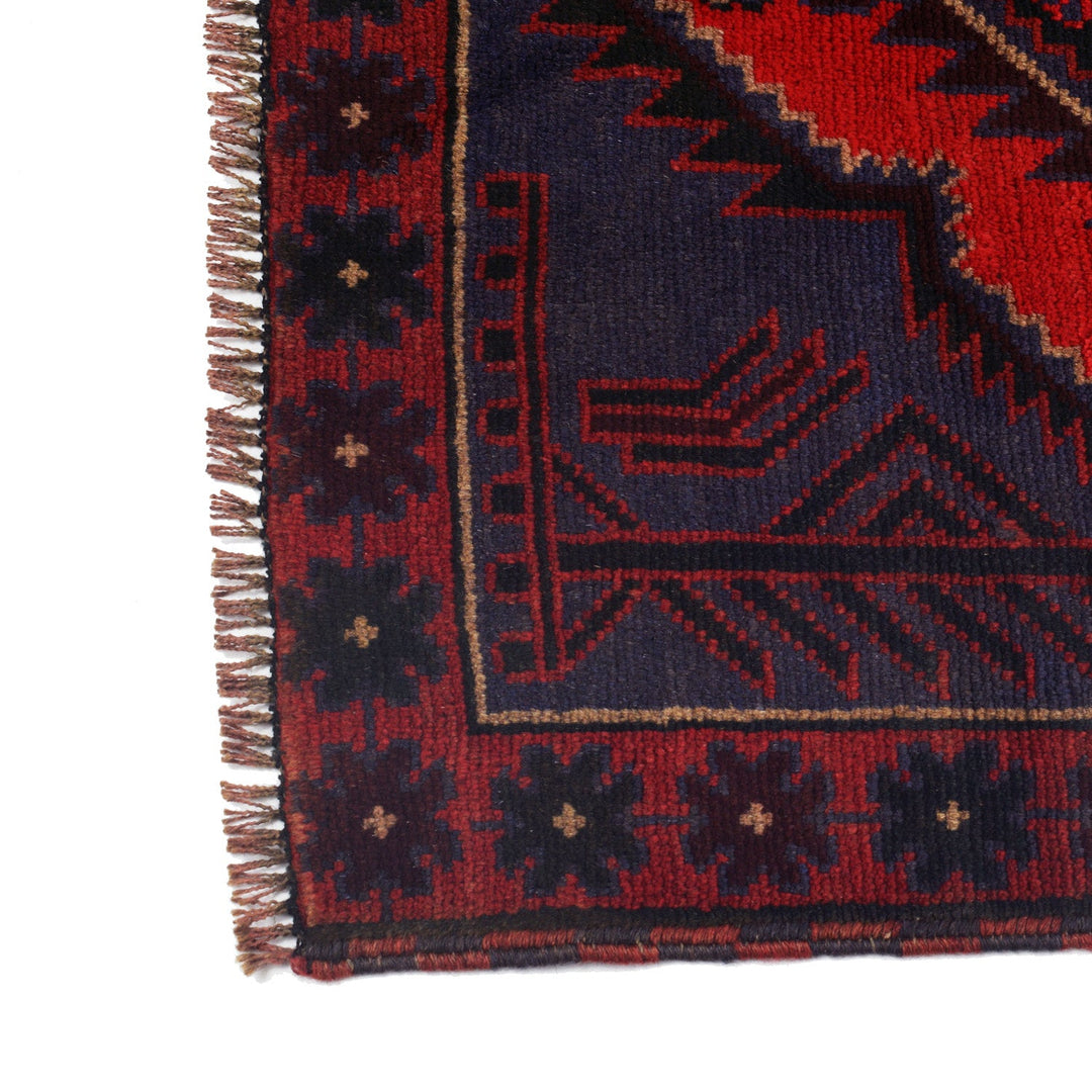 Dark Blue Baluchi Carpet 2' 10" x 4' 5" - No. AL57487