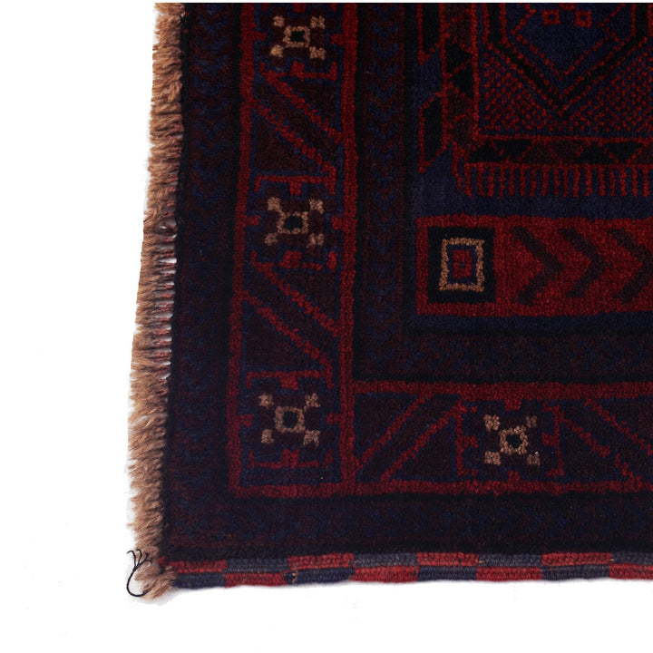 Afghan Prayer Rug 3' 0" x 4' 8" Hand-Knotted view