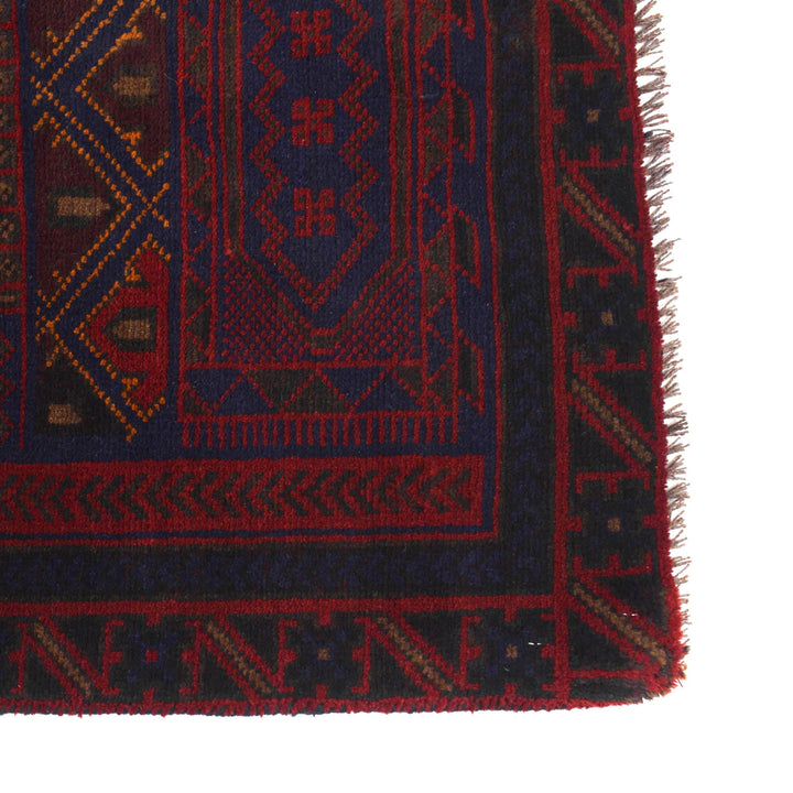 Afghan Prayer Rug 2' 9" x 5' 0" Hand-Knotted view