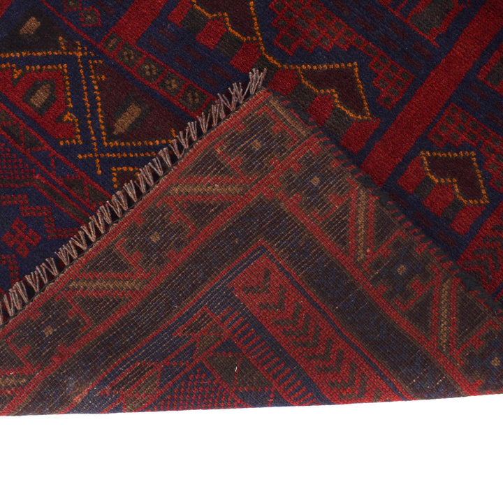 Afghan Prayer Rug 2' 9" x 5' 0" Hand-Knotted border