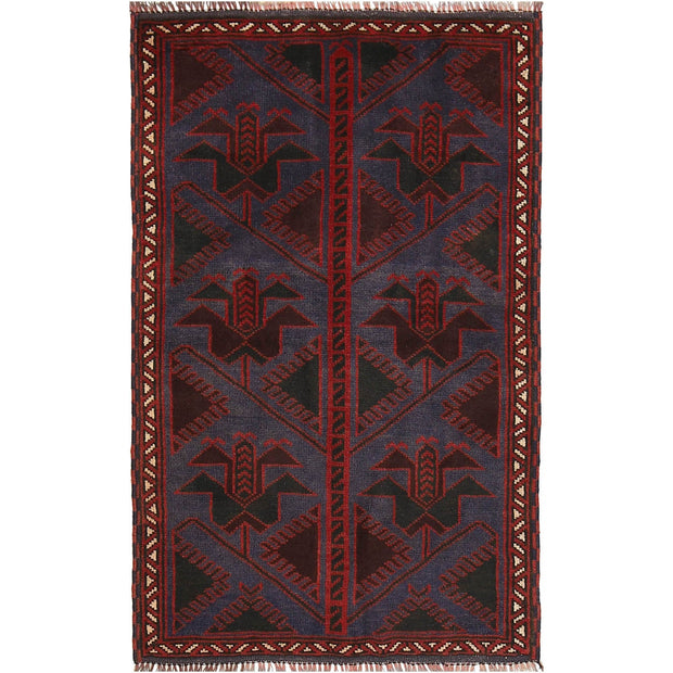 Handmade Balochi Carpet 2' 9" x 4' 3" - No. AL26301