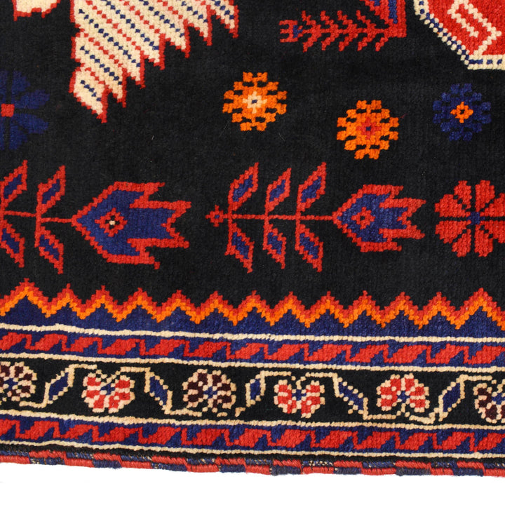 Afghan Prayer Rug 3' 0" x 5' 0" Hand-Knotted | No. AL67811
