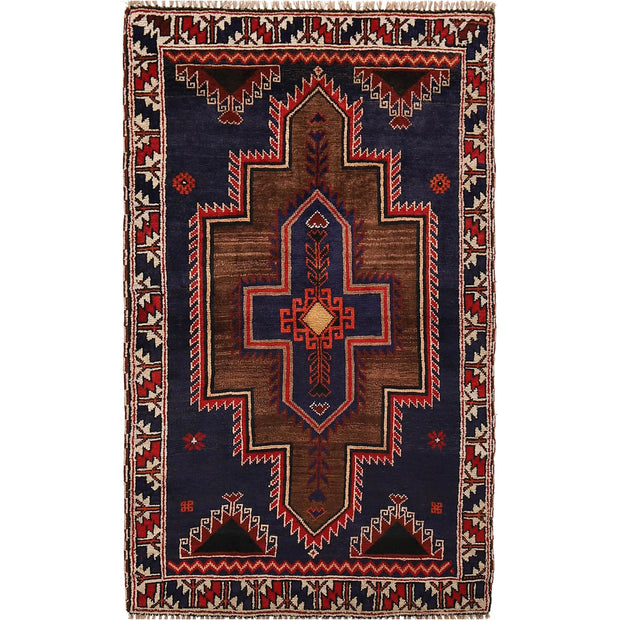 Handmade Balochi Carpet 2' 10" x 4' 8" - No. AL59512