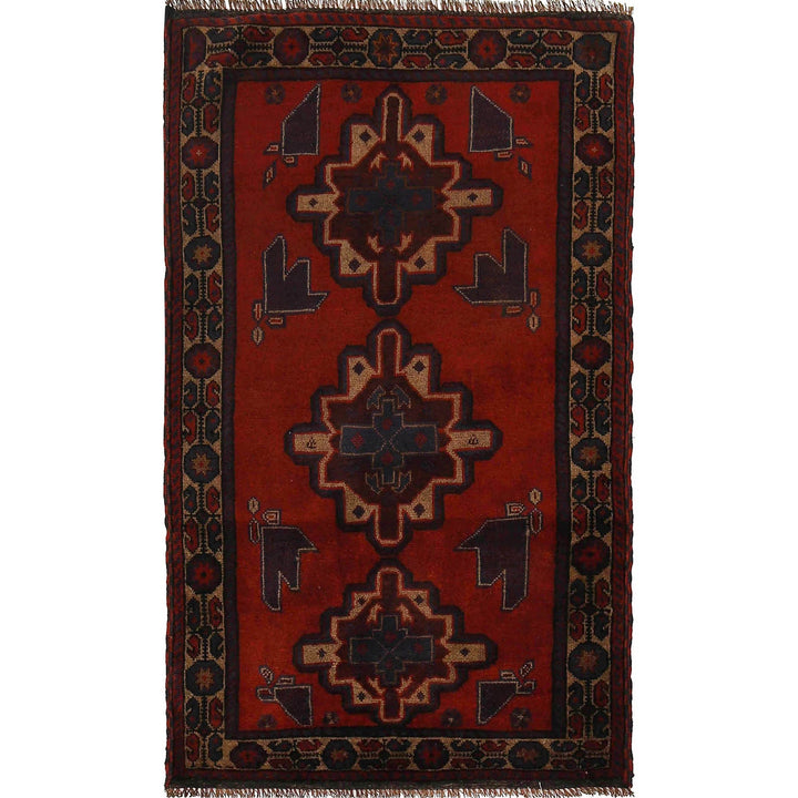 Hand Knotted Baluchi Rug 2' 12" x 5' 0" - No. AL90273