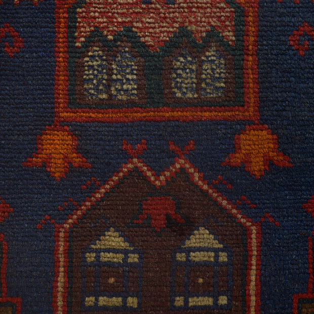 Hand Knotted Baluchi Rug 2' 11" x 4' 7" - No. AL15004