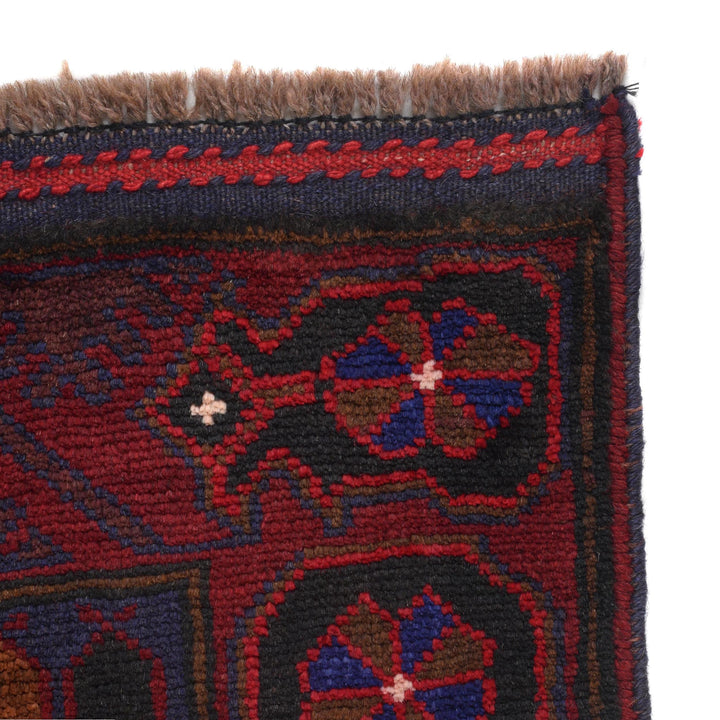 Beige Afghan Prayer Rug 2' 9" x 4' 7" Hand-Knotted | No. AL12936