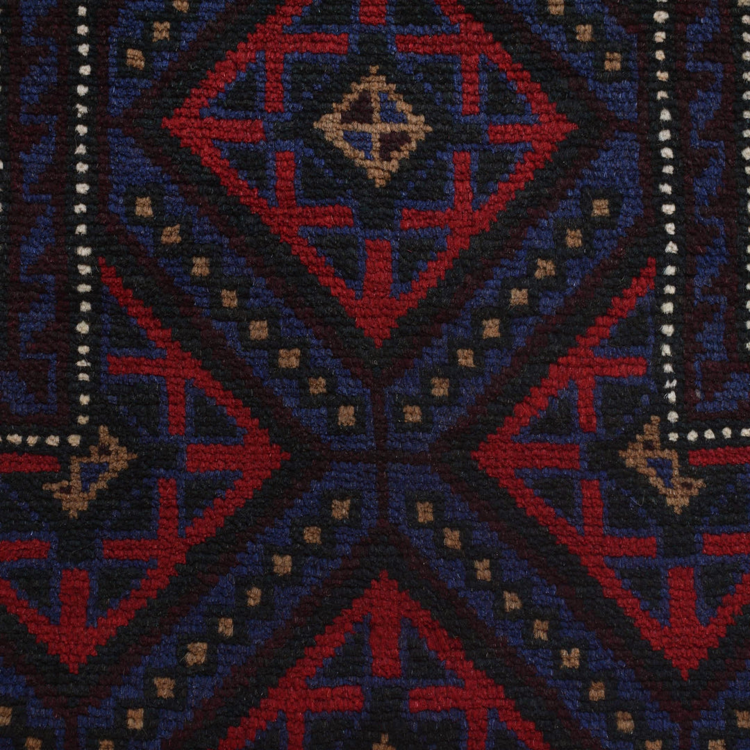 Beige Afghan Prayer Rug 2' 7" x 4' 6" Hand-Knotted | No. AL18577