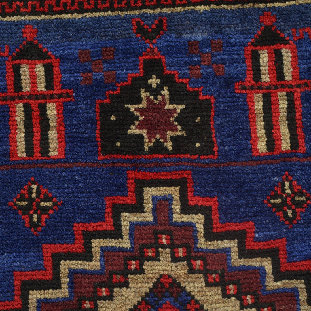 Blue Color Prayer Rug 2' 9" x 4' 7" - No. AL14697