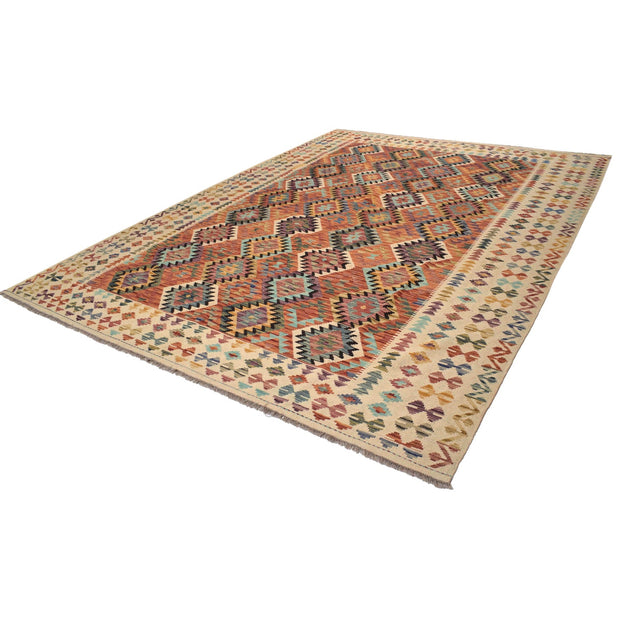 Hand Woven Wool Kelim 8' 7" x 11' 5" - No. AL38509