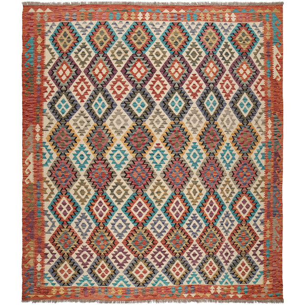 Handmade Vegetable Kilim 8' 7" x 9' 11" - No. AL79693