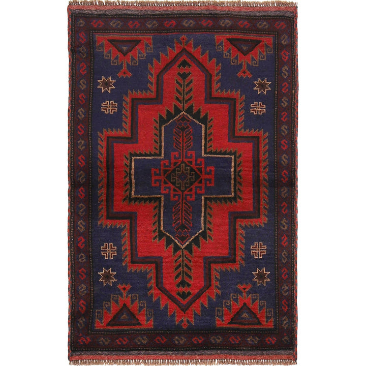 Handmade Balochi Carpet 3' 1" x 4' 5" - No. AL12130
