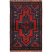 Handmade Balochi Carpet 3' 1" x 4' 5" - No. AL12130