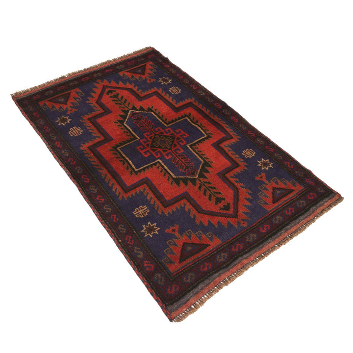 Handmade Balochi Carpet 3' 1" x 4' 5" - No. AL12130