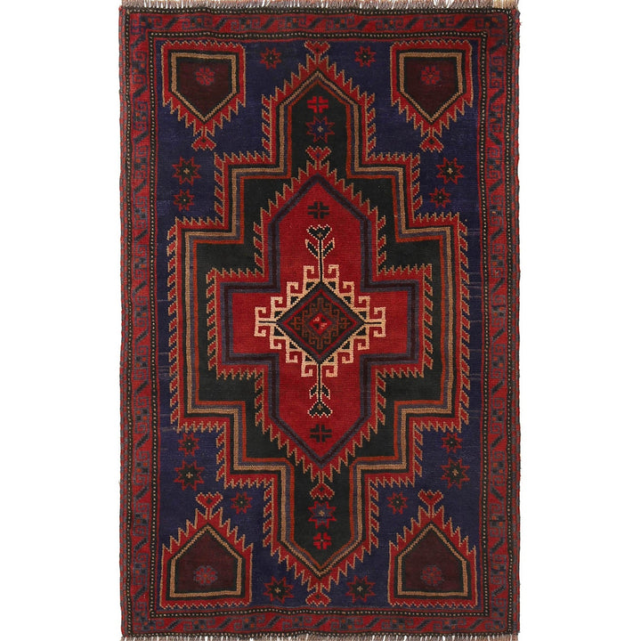 Hand Knotted Baluchi Rug 3' 1" x 4' 9" - No. AL20518