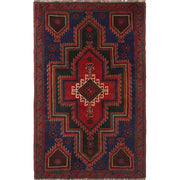 Hand Knotted Baluchi Rug 3' 1" x 4' 9" - No. AL20518