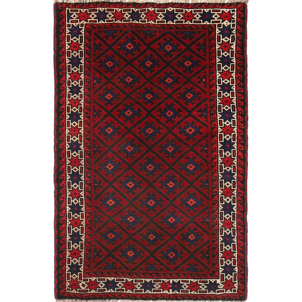 Handmade Balochi Carpet 2' 10" x 4' 5" - No. AL11435