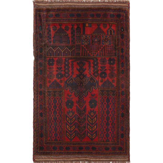 Muslim Prayer Rug 3' 0" x 4' 9" - No. AL71571