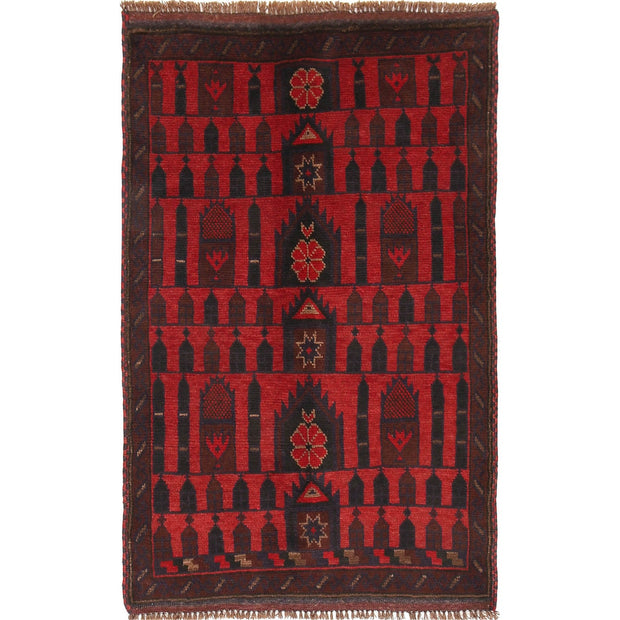 Muslim Prayer Rug 3' 0" x 4' 6" - No. AL37406