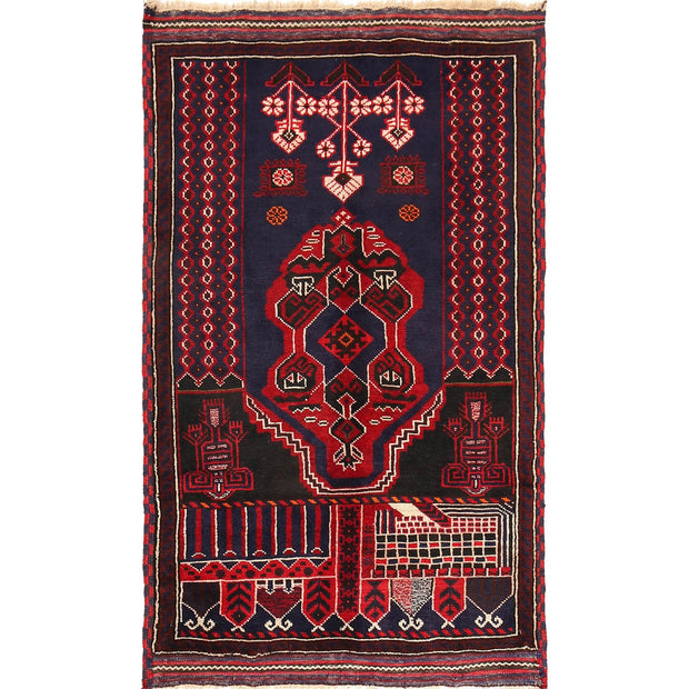 Muslim Prayer Rug 3' 1" x 5' 1" - No. AL64147