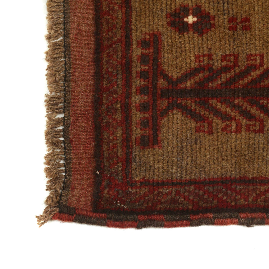 Brown Color Overdyed Area Rug 2' 9" x 4' 6" - No. AL18565