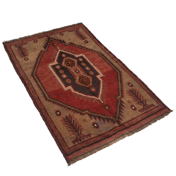 Brown Color Overdyed Area Rug 2' 9" x 4' 6" - No. AL18565